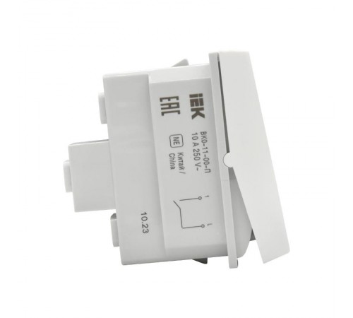 Выключатель одноклавишный 1 модуль белый PRIMER ВК0-11-00-П    PR-KK40D-VO-2-1-K01  IEK