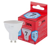 Лампа светодиодная RED LINE LED MR16-7W-840-GU10 R GU10 7Вт софит нейтральный белый свет  Б0049640  ЭРА