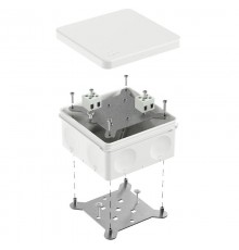 Коробка огнестойкая для о/п двухкомпонентная 60-0300-FR2.5-4 Е15-Е120 RAL9003 100х100х50 (14 шт/уп)  60-0300-9003-FR2.5-4  Промрукав