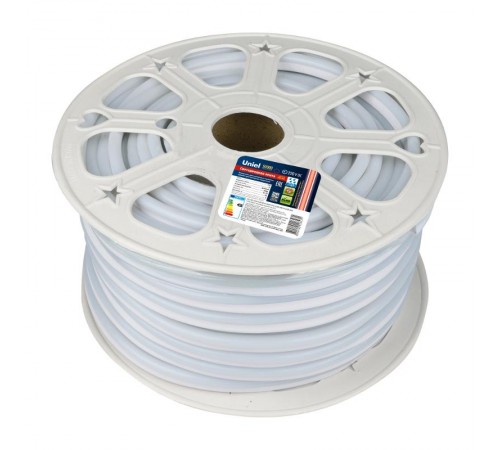 Лента светодиодная 220В IP75 NEON 50 м Красный свет ULS-N21-2835-120LED лента /m-8mm-IP67-220V-8W/m-50M-RED  UL-00003770  Uniel