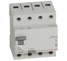 Выключатель дифференциальный (УЗО) RX3 4п 63А 300мА тип AC  402072  Legrand