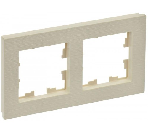 BRITE Рамка 2-ая РУ-2-Бр бежевый рифленый  BR-M22-51-K10  IEK