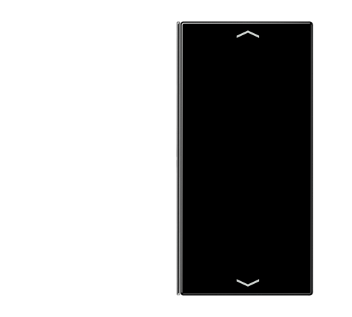 Клавиша для сенсорного модуля KNX, двойная, черная  LS402TSAPSW  Jung
