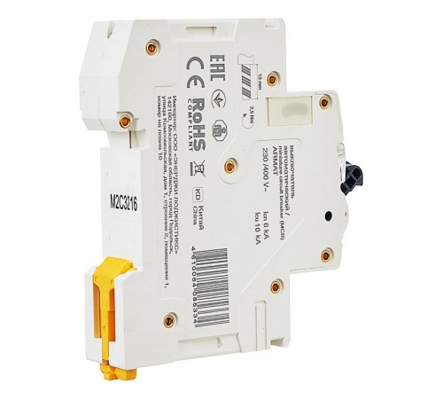 Выключатель автоматический однополюсный M06N 1P C 32А 6кА ARMAT  AR-M06N-1-C032  IEK