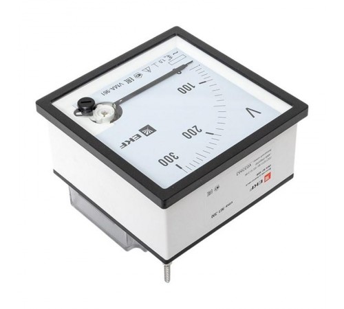 Вольтметр VM-A961 аналоговый на панель 96х96 (квадратный вырез) 300В прямое подключение EKF PROxima  vma-961-300  EKF