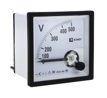 Вольтметр VM-A961 аналоговый на панель 96х96 (квадратный вырез) 300В прямое подключение EKF PROxima  vma-961-300  EKF
