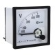 Вольтметр VM-A961 аналоговый на панель 96х96 (квадратный вырез) 300В прямое подключение EKF PROxima  vma-961-300  EKF