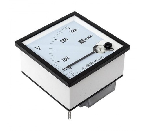 Вольтметр VM-A961 аналоговый на панель 96х96 (квадратный вырез) 300В прямое подключение EKF PROxima  vma-961-300  EKF