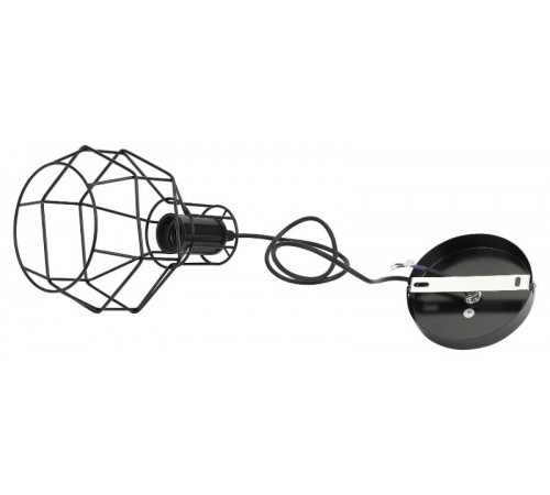 Светильник подвесной PL11 BK металл, E27, max 60W, d160 мм, черный  Б0037458  ЭРА