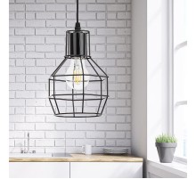 Светильник подвесной PL11 BK металл, E27, max 60W, d160 мм, черный  Б0037458  ЭРА