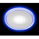 Светильник точечный встраиваемый светодиодный LED 3 6Вт 4000К белый круг с синей подсветкой Б0017492  ЭРА
