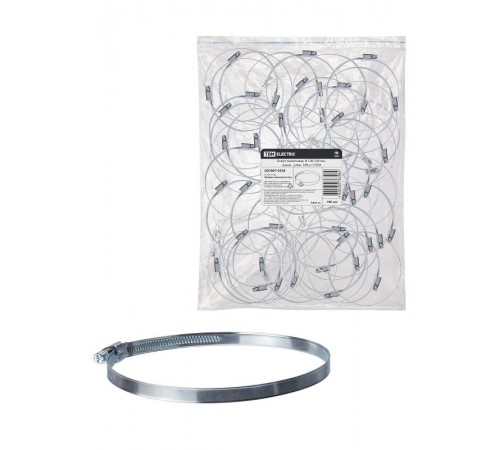 Хомут червячный, d 120-140 мм, оцинк (упак. 100 шт)  SQ1807-0358  TDM