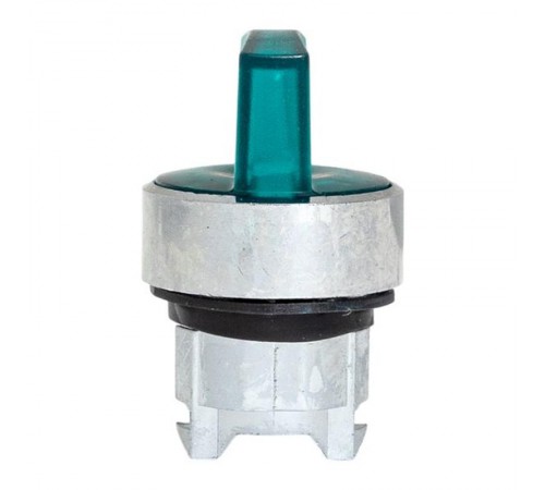 Механизм исполнительный переключателя ХB4 зеленый на 3 положения возвратный без фиксации, с подсветкой с короткой ручк IP65  XB4BD3L-G-65  EKF