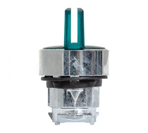 Механизм исполнительный переключателя ХB4 зеленый на 3 положения возвратный без фиксации, с подсветкой с короткой ручк IP65  XB4BD3L-G-65  EKF