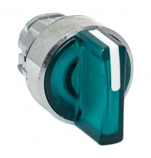 Механизм исполнительный переключателя ХB4 зеленый на 3 положения возвратный без фиксации, с подсветкой с короткой ручк IP65  XB4BD3L-G-65  EKF