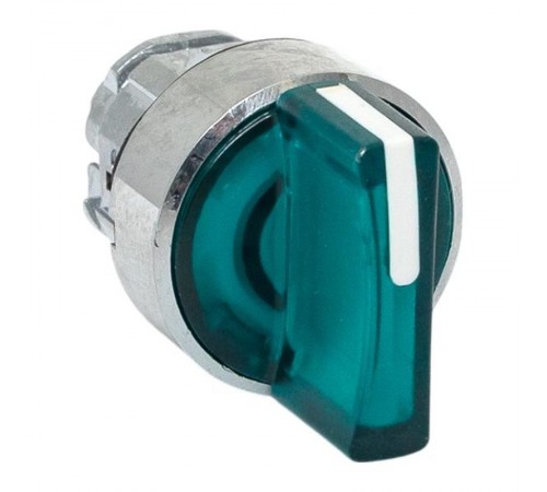 Механизм исполнительный переключателя ХB4 зеленый на 3 положения возвратный без фиксации, с подсветкой с короткой ручк IP65  XB4BD3L-G-65  EKF