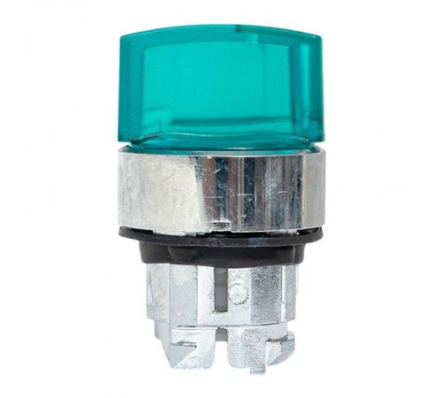 Механизм исполнительный переключателя ХB4 зеленый на 3 положения возвратный без фиксации, с подсветкой с короткой ручк IP65  XB4BD3L-G-65  EKF