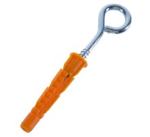 Шуруп-кольцо 5х40 с универсальным дюбелем 8,0х51 (2шт) - пакет  109500  Tech-KREP