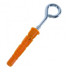 Шуруп-кольцо 5х40 с универсальным дюбелем 8,0х51 (2шт) - пакет  109500  Tech-KREP