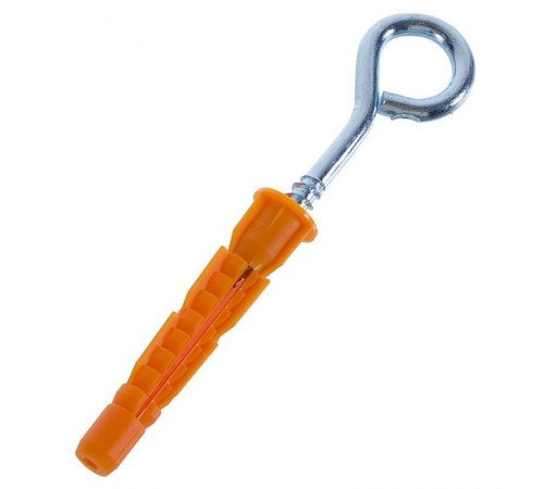 Шуруп-кольцо 5х40 с универсальным дюбелем 8,0х51 (2шт) - пакет  109500  Tech-KREP