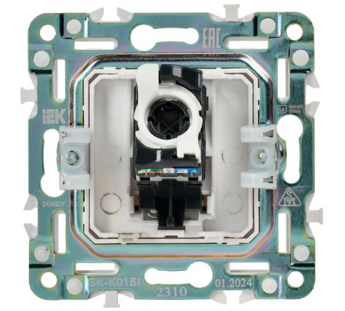 SKANDY Розетка компьютерная RJ45 кат.5E SK-K01Bl черный  SK-K10-1-K02  IEK