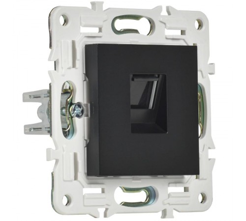 SKANDY Розетка компьютерная RJ45 кат.5E SK-K01Bl черный  SK-K10-1-K02  IEK