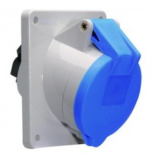 Розетка встраиваемая наклонная 32А 3р(2P+РE) 230в 6h IP44 100х92 1229* I 1229*-Bals I Bals