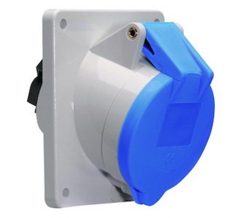 Розетка встраиваемая наклонная 32А 3р(2P+РE) 230в 6h IP44 100х92 1229* I 1229*-Bals I Bals