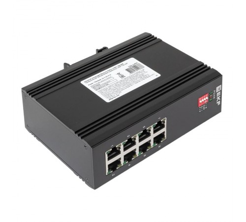Промышленный неуправляемый коммутатор U-8GTP, 8 портов 10/100/1000Base-T(X) RJ45 c PoE, монтаж на динрейку TSX TSX-U-8GTPEKF