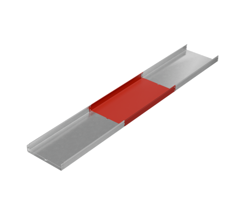 Лоток неперф. 100х600х1,0 L2500 мм "Быстрый монтаж ПЛЮС" HD  LNplus100-600-1.0-2500 HD  КМ-Профиль