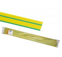 Термоусаживаемая трубка ТУТнг 16/8 желто-зеленая по 1м (50 м/упак)  SQ0518-0238  TDM