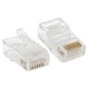 Коннектор RJ-45 TERACOM неэкранированный 8P8C Cat.5E универсальный (упак.10шт)  TRC-PLUG-5EUTP-10  EKF
