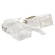 Коннектор RJ-45 TERACOM неэкранированный 8P8C Cat.5E универсальный (упак.10шт)  TRC-PLUG-5EUTP-10  EKF