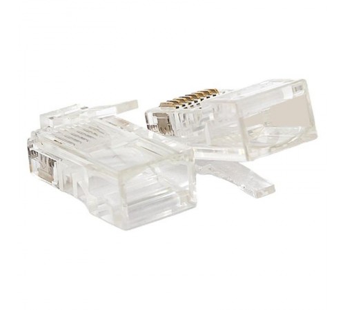 Коннектор RJ-45 TERACOM неэкранированный 8P8C Cat.5E универсальный (упак.10шт)  TRC-PLUG-5EUTP-10  EKF