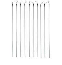 Гирлянда Тающие сосульки комплект 10 шт. х 100см, шаг 100см, 960 LED ТЕПЛЫЙ БЕЛЫЙ, черный каучук, IP65, 24В  256-422  NEON-NIGHT