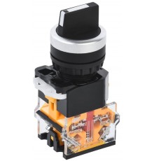 Переключатель D8-11X22 2 полож. 1з+1р черный  BSW30-11X22-3-24-2-K02  IEK