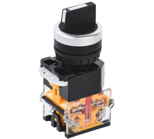 Переключатель D8-11X22 2 полож. 1з+1р черный  BSW30-11X22-3-24-2-K02  IEK