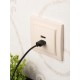 Минск Розетка USB 2-местная СП 2,1А  бежевая    ERR-2USB-200  EKF