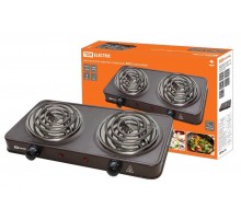 Электроплитка двухконф. ЭПС2 230 В, 2х1 кВт, спираль, коричневая,  SQ2504-0015  TDM