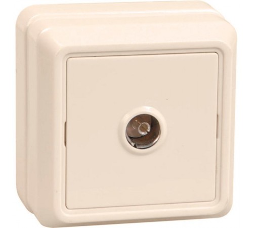 ОКТАВА кремовый Розетка 1-местная телевизионная РТВ20-ОКм EAO10-K33-DC  GENERICA