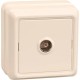 ОКТАВА кремовый Розетка 1-местная телевизионная РТВ20-ОКм EAO10-K33-DC  GENERICA