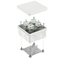 Коробка огнестойкая для о/п двухкомпонентная 60-0300-FR6.0-8 Е15-Е120 RAL9003 100х100х50 (14 шт/уп)  60-0300-9003-FR6.0-8  Промрукав