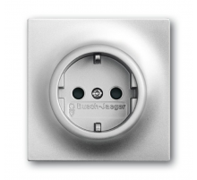 Розетка SCHUKO 16А 250В, серия impuls, цвет серебристый металлик  2011-0-3845   2CKA002011A3845  ABB