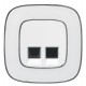 Valena Мех IN'MATIC Розетка 2-ая ТЛФ/комп RJ11/RJ45, Кат.6 UTP  753032  Legrand