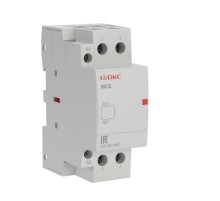 Контактор модульный YON max типа MCE, 2P, 63A, 240В, 2НО  MCE-63-20-A240  DKC