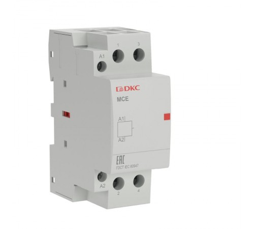 Контактор модульный YON max типа MCE, 2P, 63A, 240В, 2НО  MCE-63-20-A240  DKC