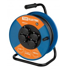 Удлинитель силовой УХз16-004 TDM (метал. катушка, А3, 4 места IP44/30м КГ 3х1,5)  SQ1301-0160  TDM