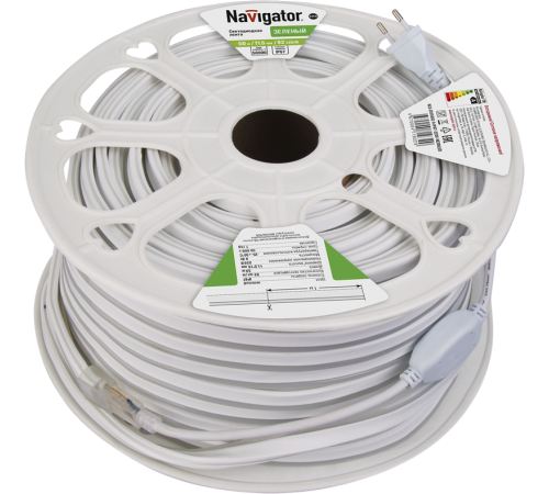 Лента светодиодная NLS-2835G92-9-IP67-220V-NEONLED 9Вт 220В зеленый IP67 20м  71932  Navigator