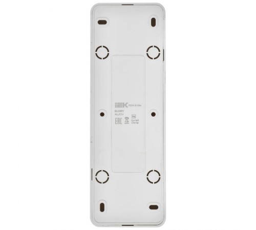 GLORY Розетка 4-местная с з/к без з/ш о/у 16А РС24-3-ХБм белый матовый  ERH41-K01M-16  IEK