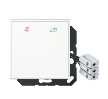 Накладка (стекло) для внешнего DND-модуля с LED-лампами, 24 В LSCUKO6M24WW Jung